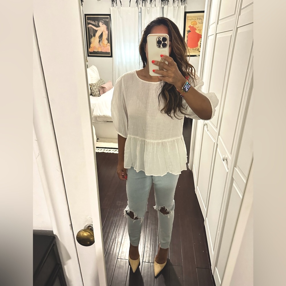H&M peplum blouse